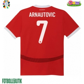 Österrike Marko Arnautovic #7 Hemmatröja Kvinnor EM 2024 Kortärmad